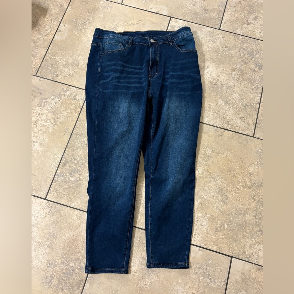 Dark Blue Women's Stretch Jeans 2x